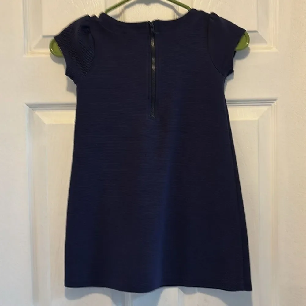 Gymboree Dress, navy with Gold Sequin Horse size 6
